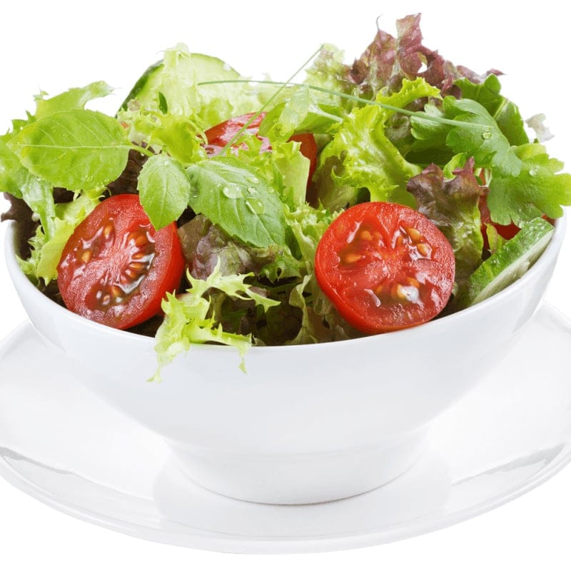 Fresh organic salad veg